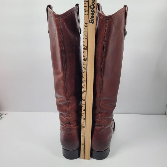 Frye Melissa Button Tall Knee Pull On Women's Brown Boots 77167 US Size 7.5B - Picture 14 of 15